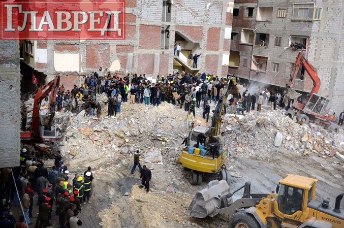 В Египте рухнул жилой дом, 25 погибших