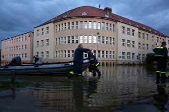 Наводнение в немецкой Гримме