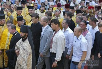 Яценюк на молебне в Киеве в воскресенье