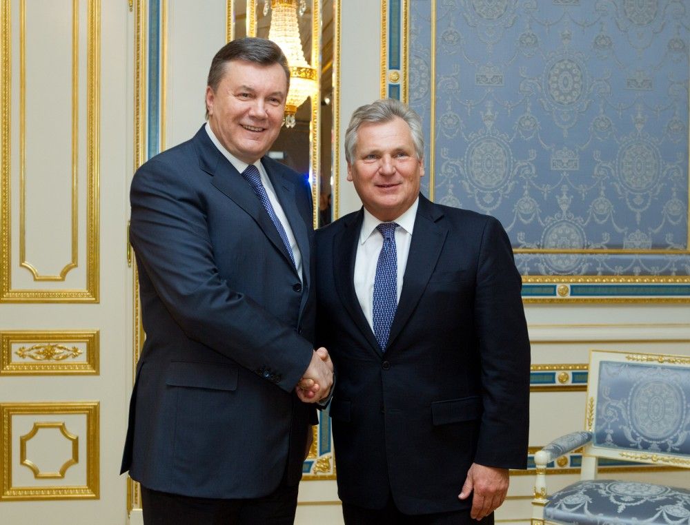 Виктор Янукович и Александр Квасьневский