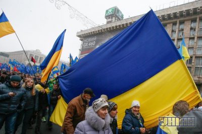 Евромайдан в Киеве собрал до 200 тысяч участников