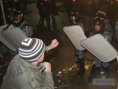 Разгон Евромайдана в Киеве