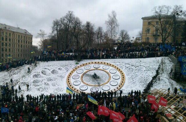 Марш миллиона: Луценко назвал требования Майдана, а Кличко призвал к забастовке