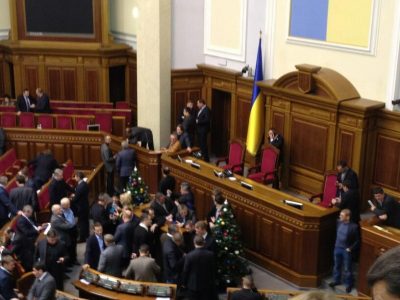 Вечернее блокирование Рады 14 января Вечернее блокирование Рады 14 января