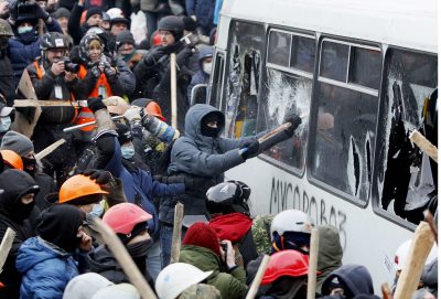 Драка с милицией в центре Киева, опубликованы фото и видео