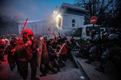 Драка с "Беркутом", 19 января Драка с "Беркутом", 19 января