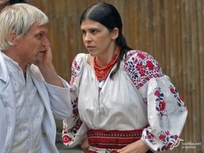 Олег Скрипка с женой Олег Скрипка с женой