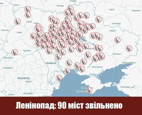 Ленинопад в Украине: повалили первый памятник в Крыму и 10 на Черниговщине