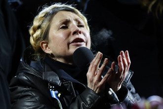 Юлія Тимошенко на Майдані в Києві Юлія Тимошенко на Майдані в Києві
