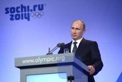 Владимир Путин на Олимпиаде в Сочи