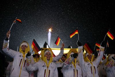 Немецкие фаны на Олимпиаде в Сочи