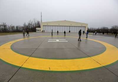 Вертолетная площадка в Межигорье Вертолетная площадка в Межигорье