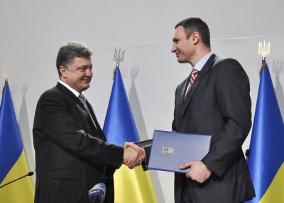 Виталий Кличко и Петр Порошенко Виталий Кличко и Петр Порошенко