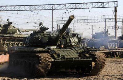 Российский танк в Крыму