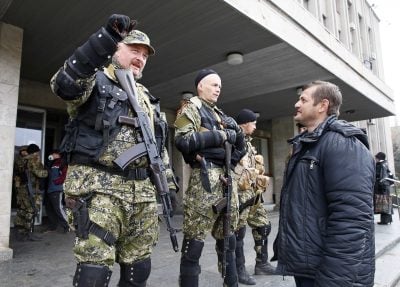 Террористы в Славянске Террористы в Славянске