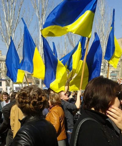 На Луганщине боевики разогнали митинг за единство Украины, есть пострадавшие