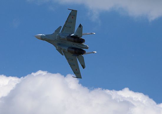 Новейший истребитель Су-35С Новейший истребитель Су-35С