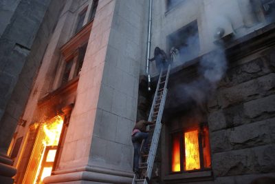 Пожар в одесском Доме профсоюзов Пожар в одесском Доме профсоюзов