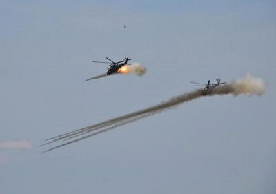 АТО на Донбассе: террористы обстреляли два вертолета силовиков