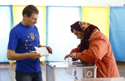 Голосование в Космаче Ивано-Франковской области