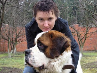 Диана Арбенина с любимой собакой