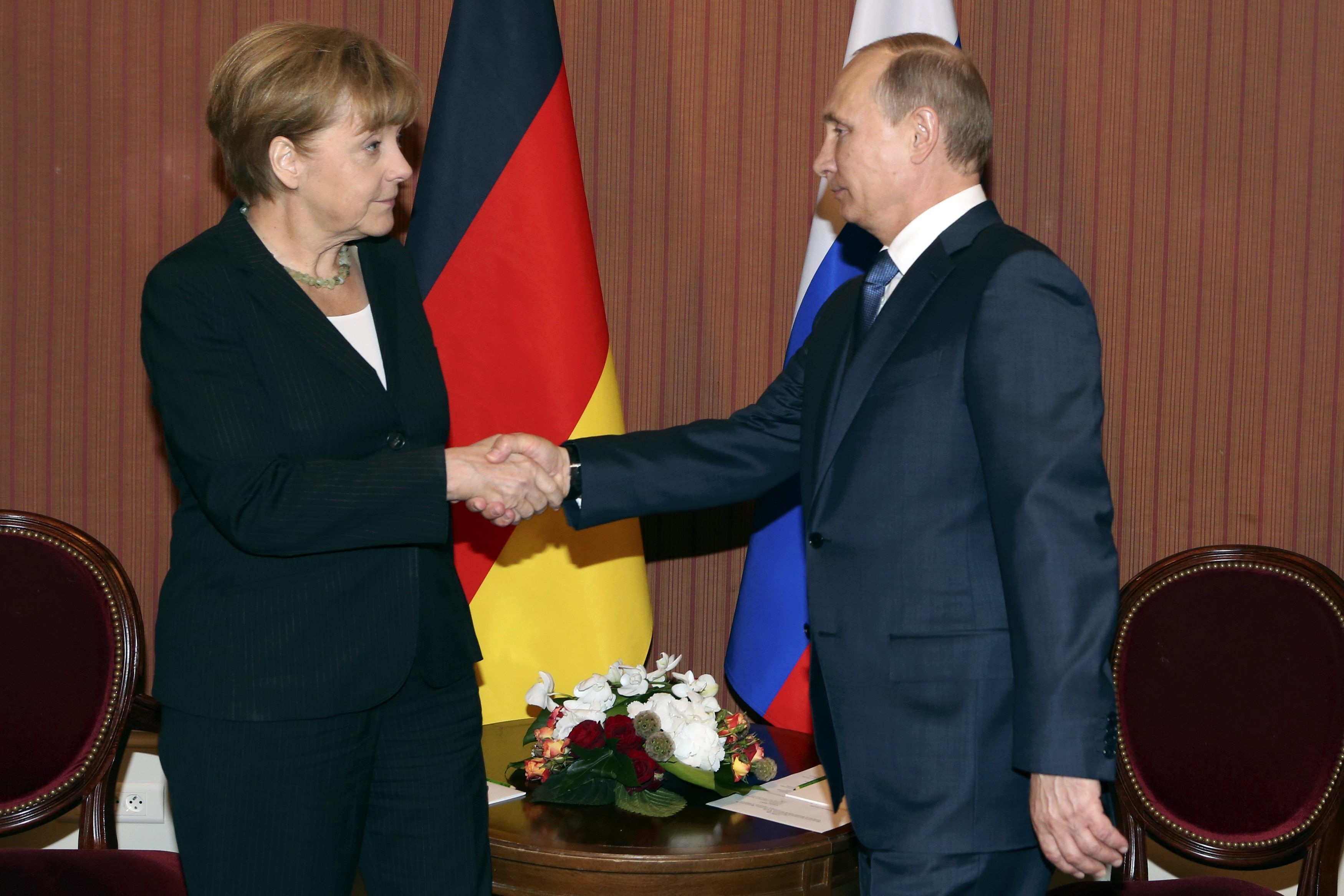 Встреча Ангелы Меркель и Владимира Путина