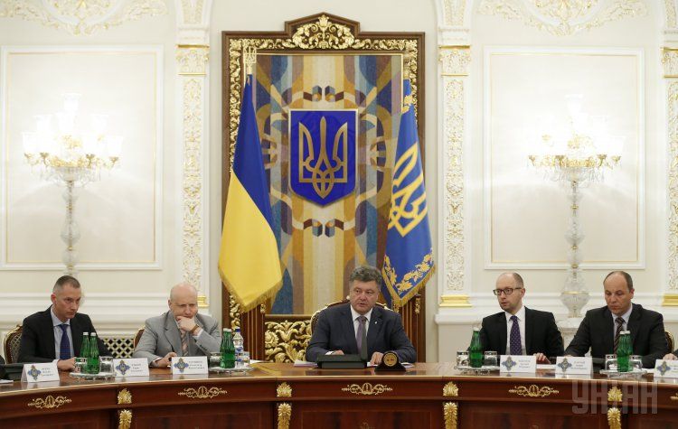 Порошенко на СНБО Порошенко на СНБО