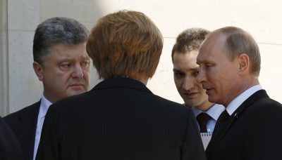 Встреча Порошенко и Путина в Нормандии