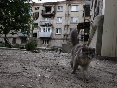 Террористы превратили Славянск в пустыню Террористы превратили Славянск в пустыню