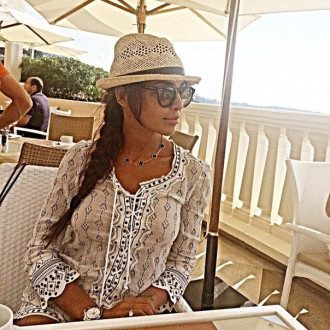 Санта Димопулос отдыхает в Монако с 20-летней "Мисс Украина-Вселенная"