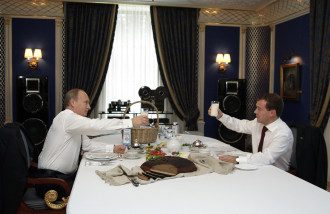 Владимир Путин и Дмитрий Медведев