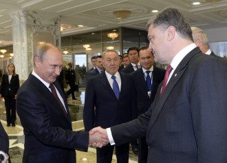 Встреча Порошенко и Путина в Минске