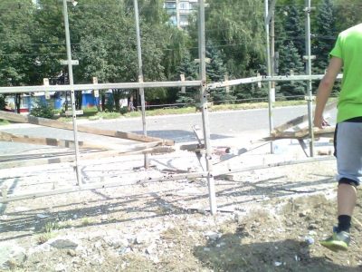 Последствия обстрела Горловки Последствия обстрела Горловки
