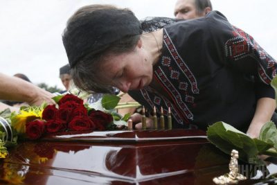 На Киевщине похоронили мужа Татьяны Чорновол, погибшего в зоне АТО
