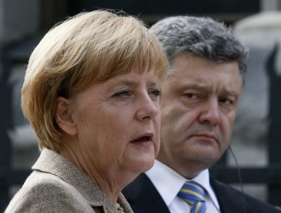Ангела Меркель и Петр Порошенко в Киев