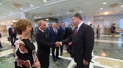 Порошенко и Путин в Минске Порошенко и Путин в Минске