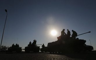 Российские военные возле границ Украины