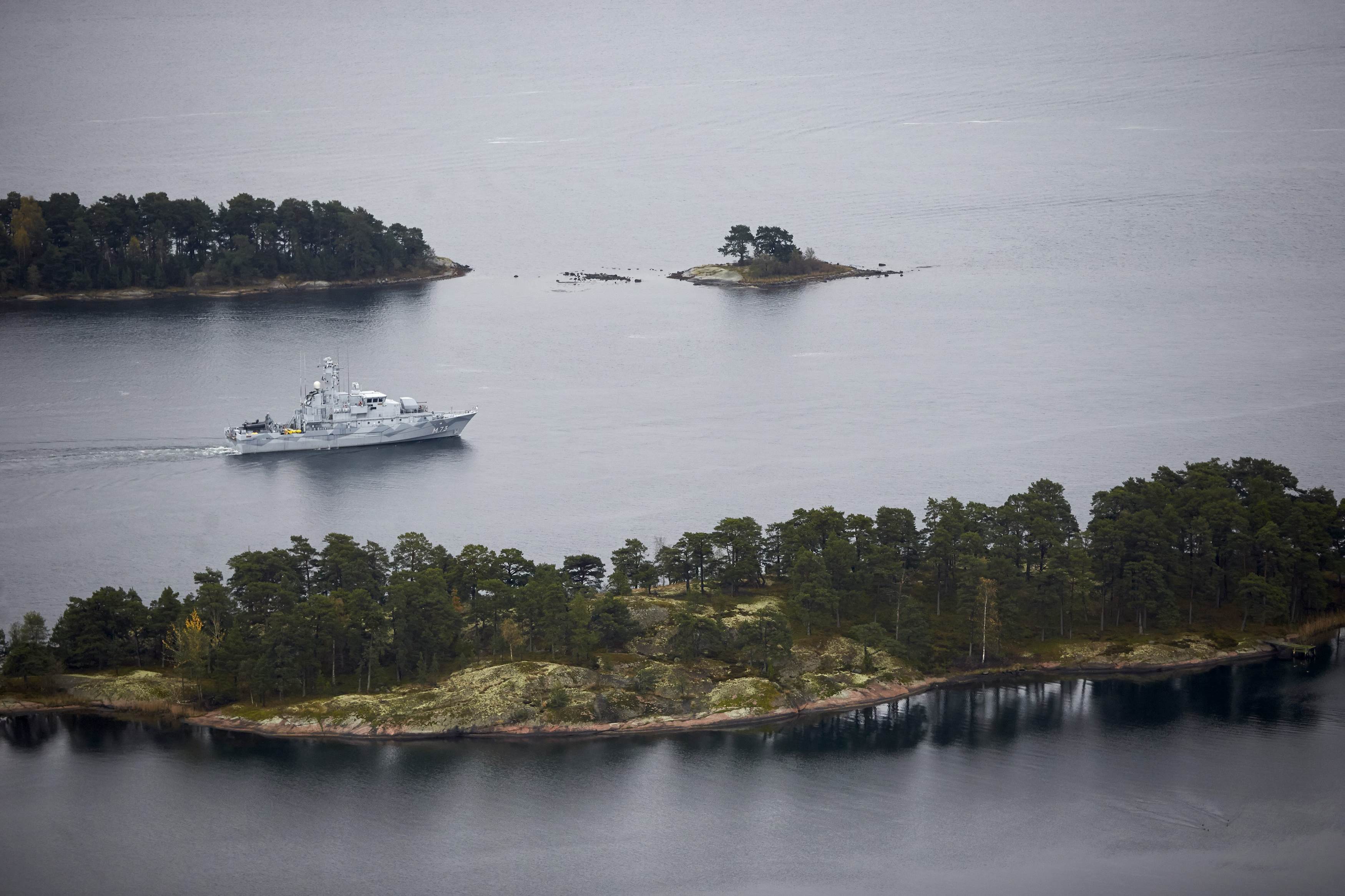 Поиски подлодки у берегов Швеции