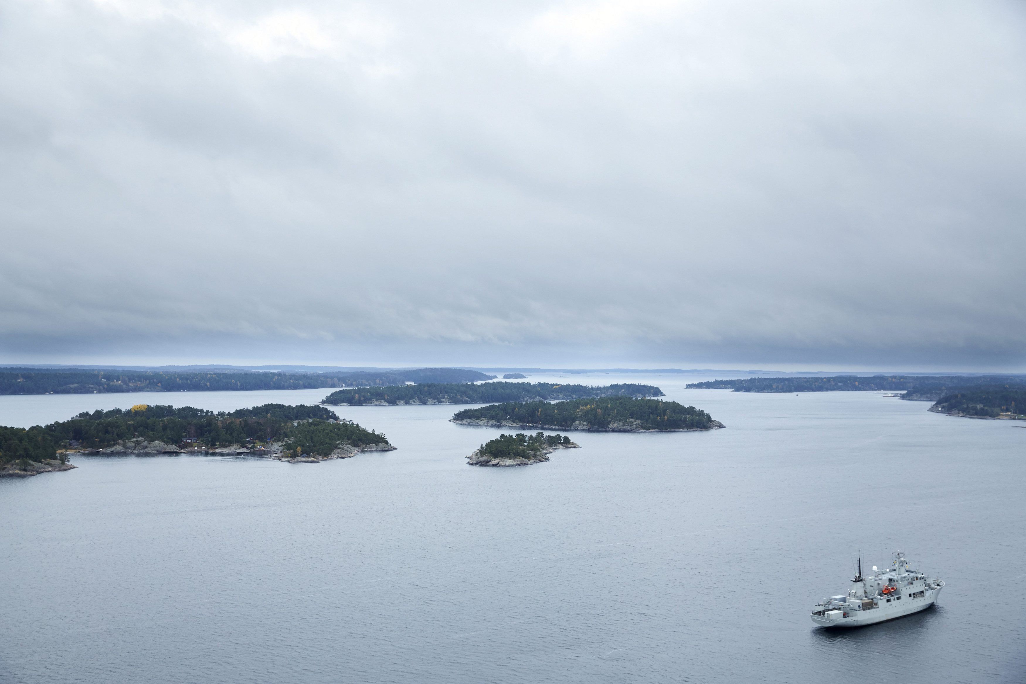 Поиски подлодки у берегов Швеции