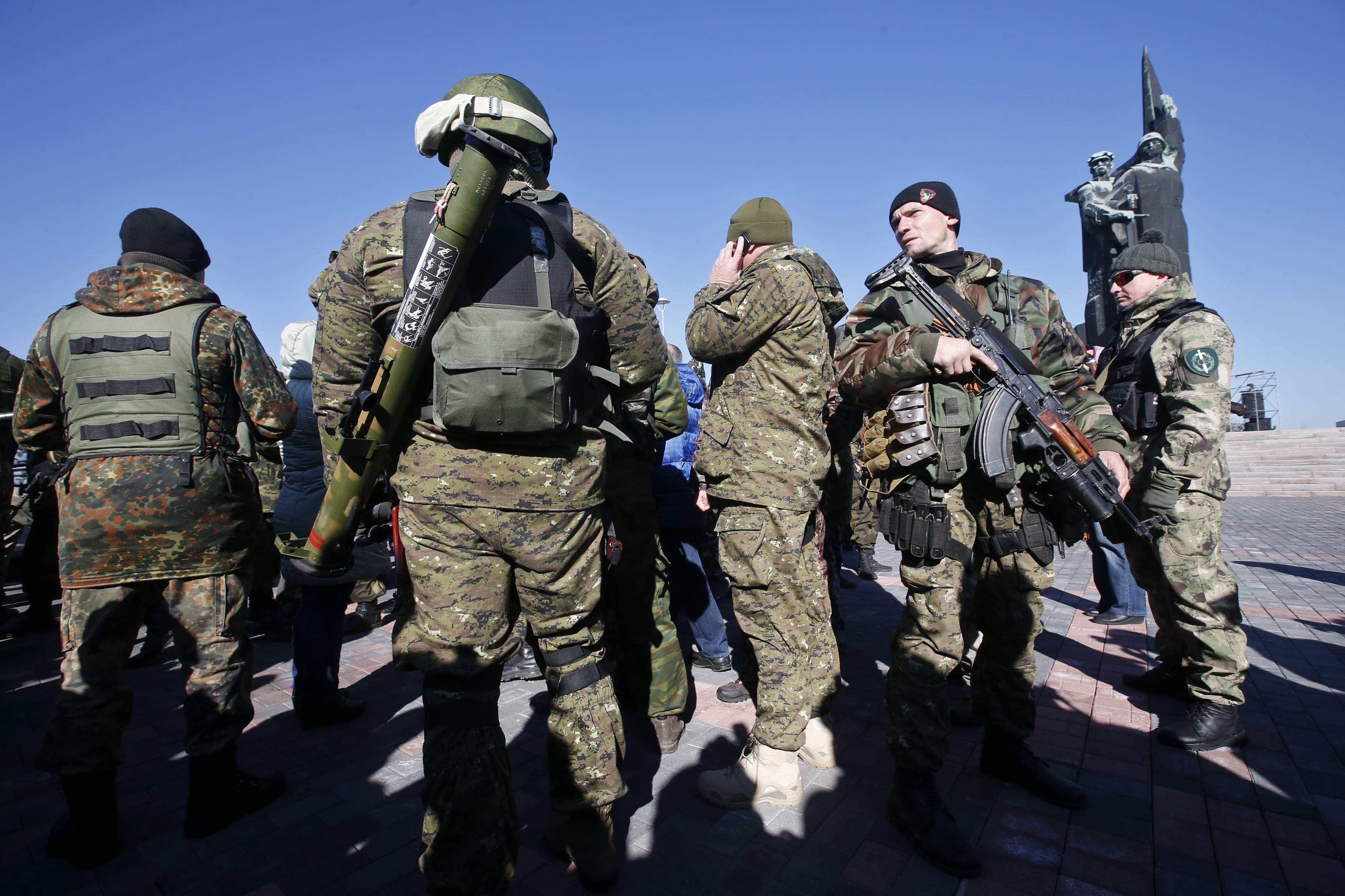 Боевики на Донбассе, иллюстрация Боевики на Донбассе, иллюстрация