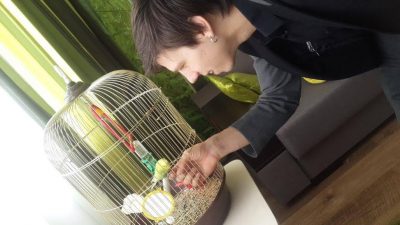 Лещенко домашнего попугая назвал Укропом