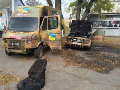 "Айдар" подозревает в поджоге своих машин кандидата в нардепы на Киевщине "Айдар" подозревает в поджоге своих машин кандидата в нардепы на Киевщине