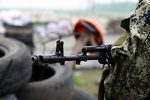 Боевик на Донбассе, иллюстрация Боевик на Донбассе, иллюстрация