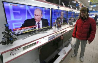 Путин, телевизор Путин, телевизор
