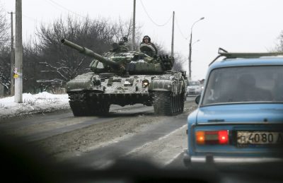 Российские танки на Донбассе, иллюстрация
