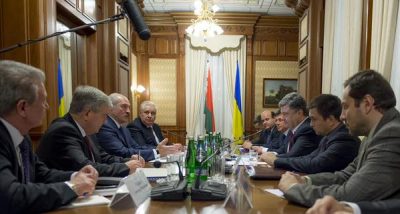 Переговоры Порошенко и Лукашенко в расширенном составе