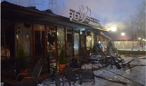 Кафе "У фонтана" после взрыва Кафе "У фонтана" после взрыва