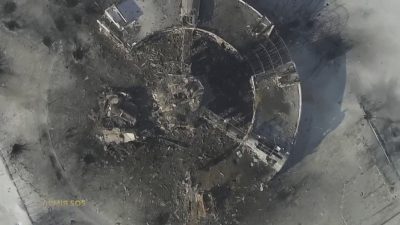 Донецкий аэропорт: кадр с беспилотника