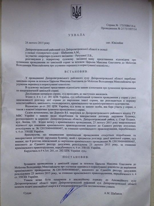 Решение суда Решение суда