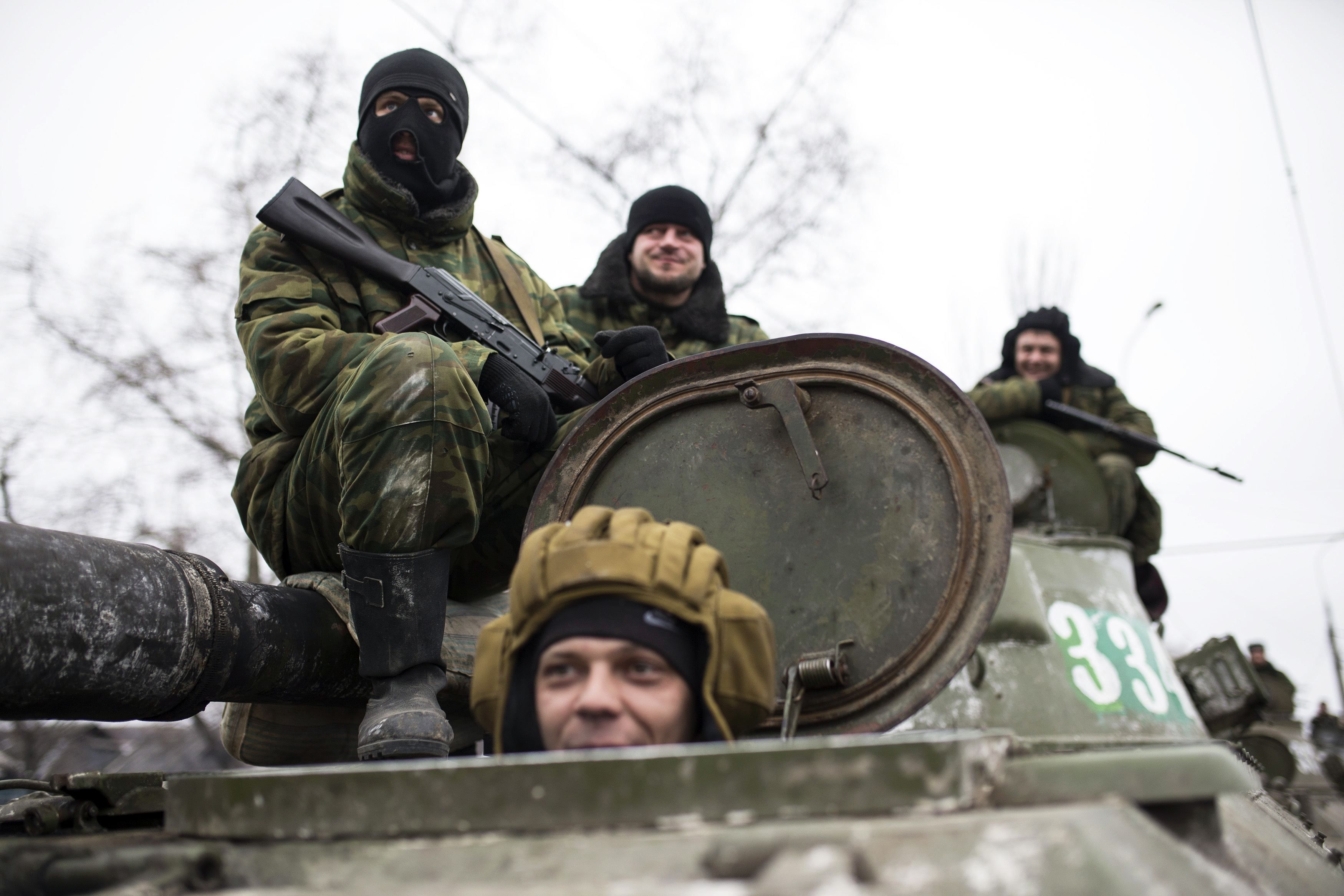 Боевики на Донбассе, иллюстрация Боевики на Донбассе, иллюстрация